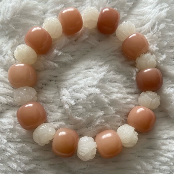 Handmade bodhi seeds / beads meditation bracelet - Picture 5 of 10